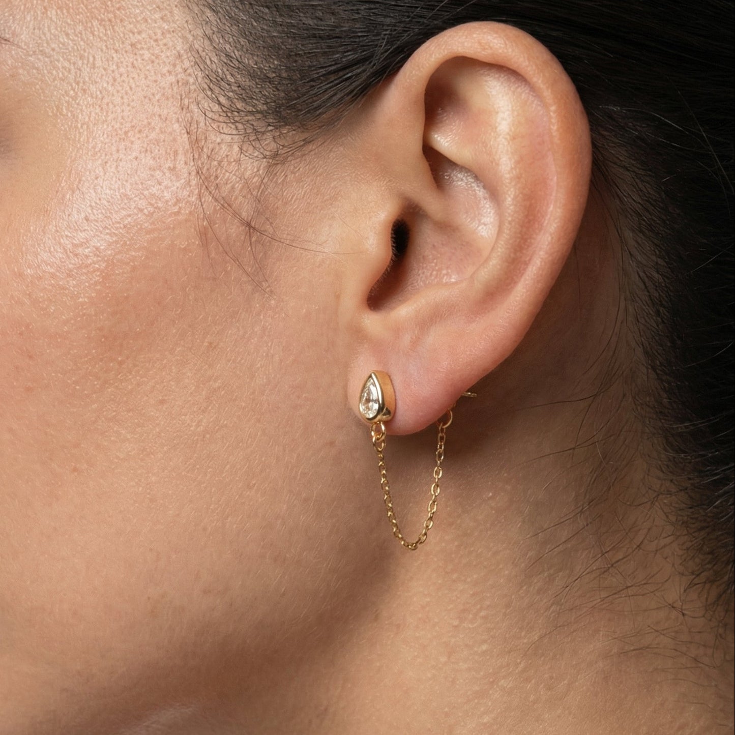 Boucle d'oreille Glamour en argent