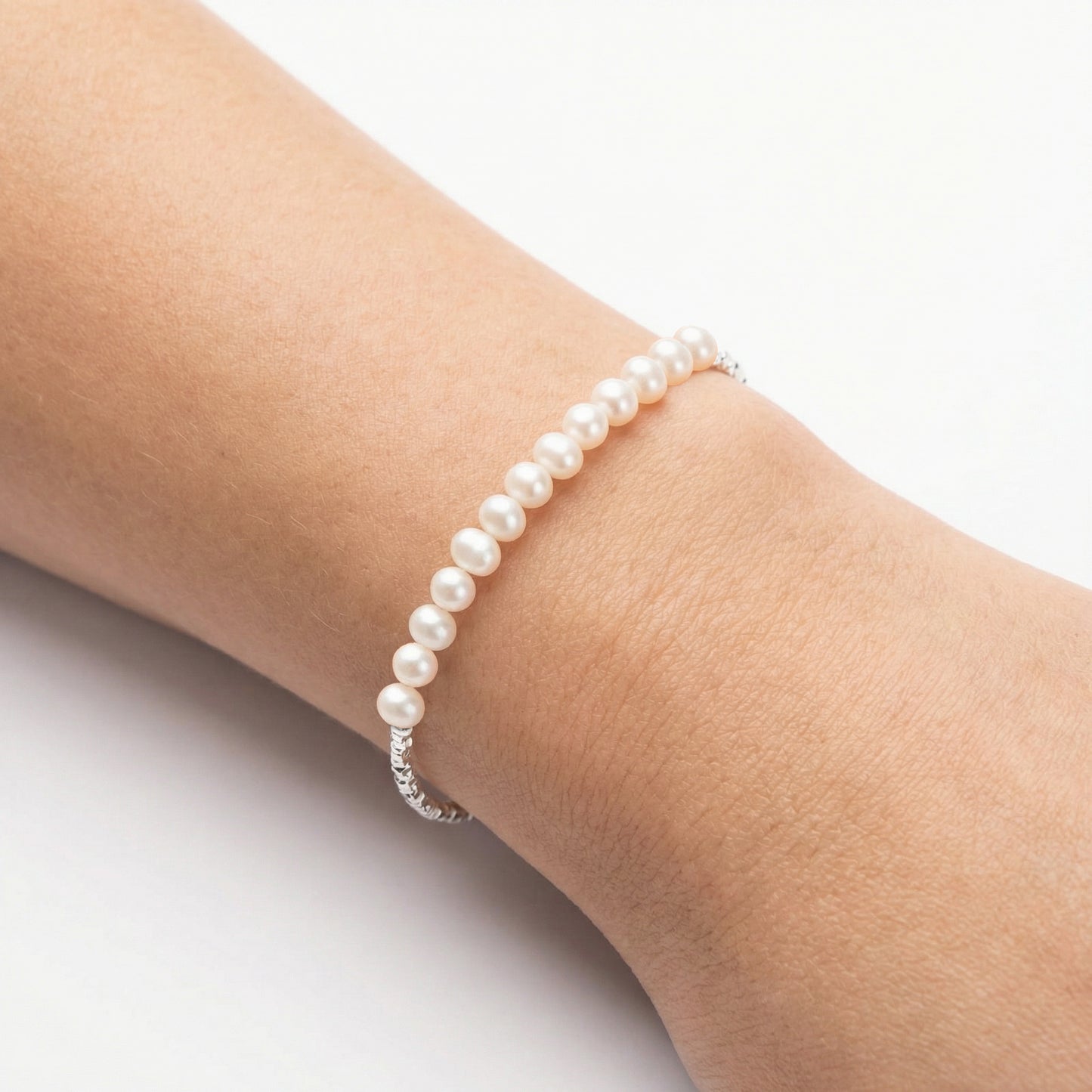 Pearl Silver Bracelet