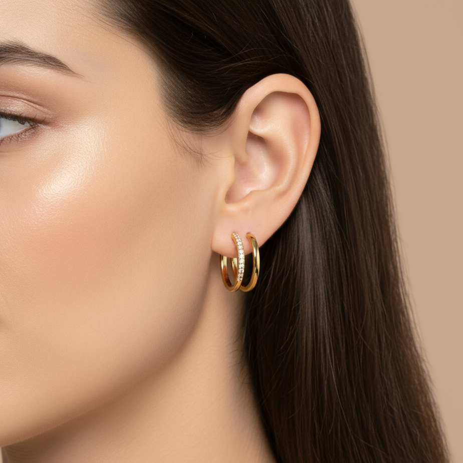 Pulse Silver Earring