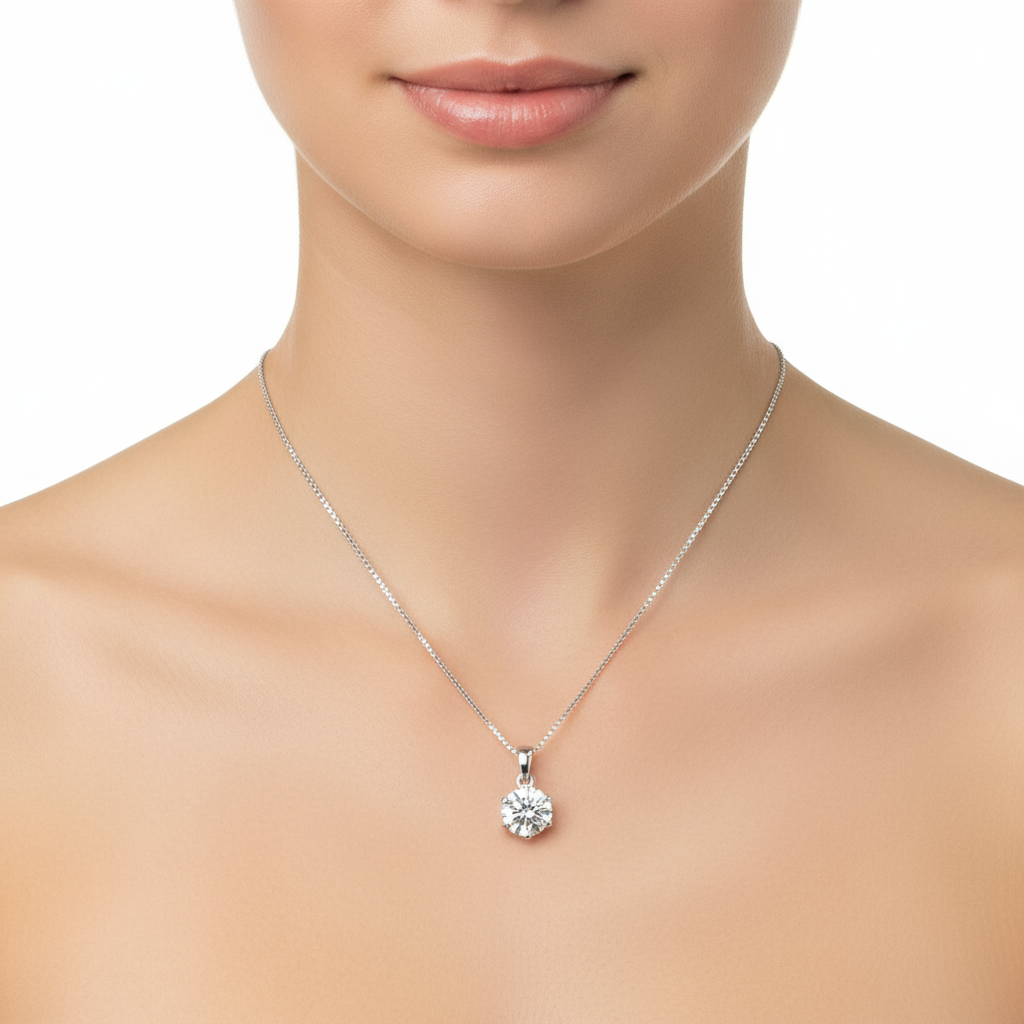 Silk Silver Necklace