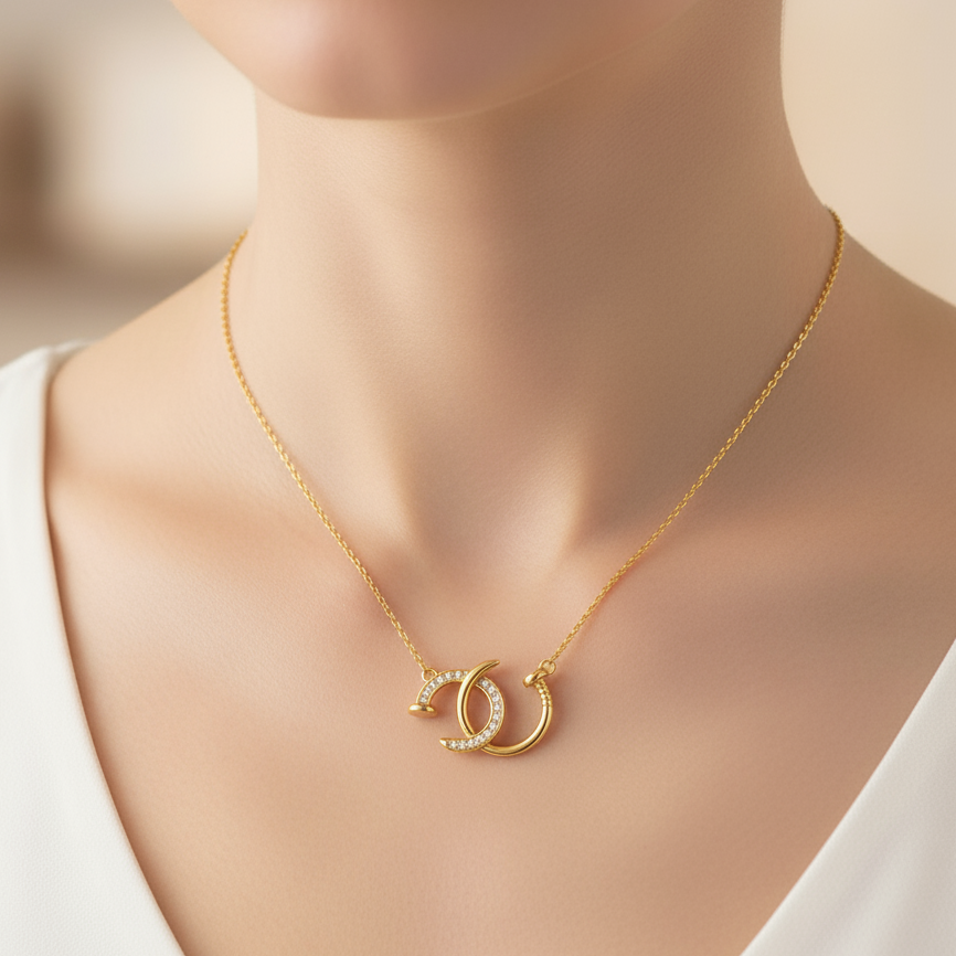 Rose Silver Necklace