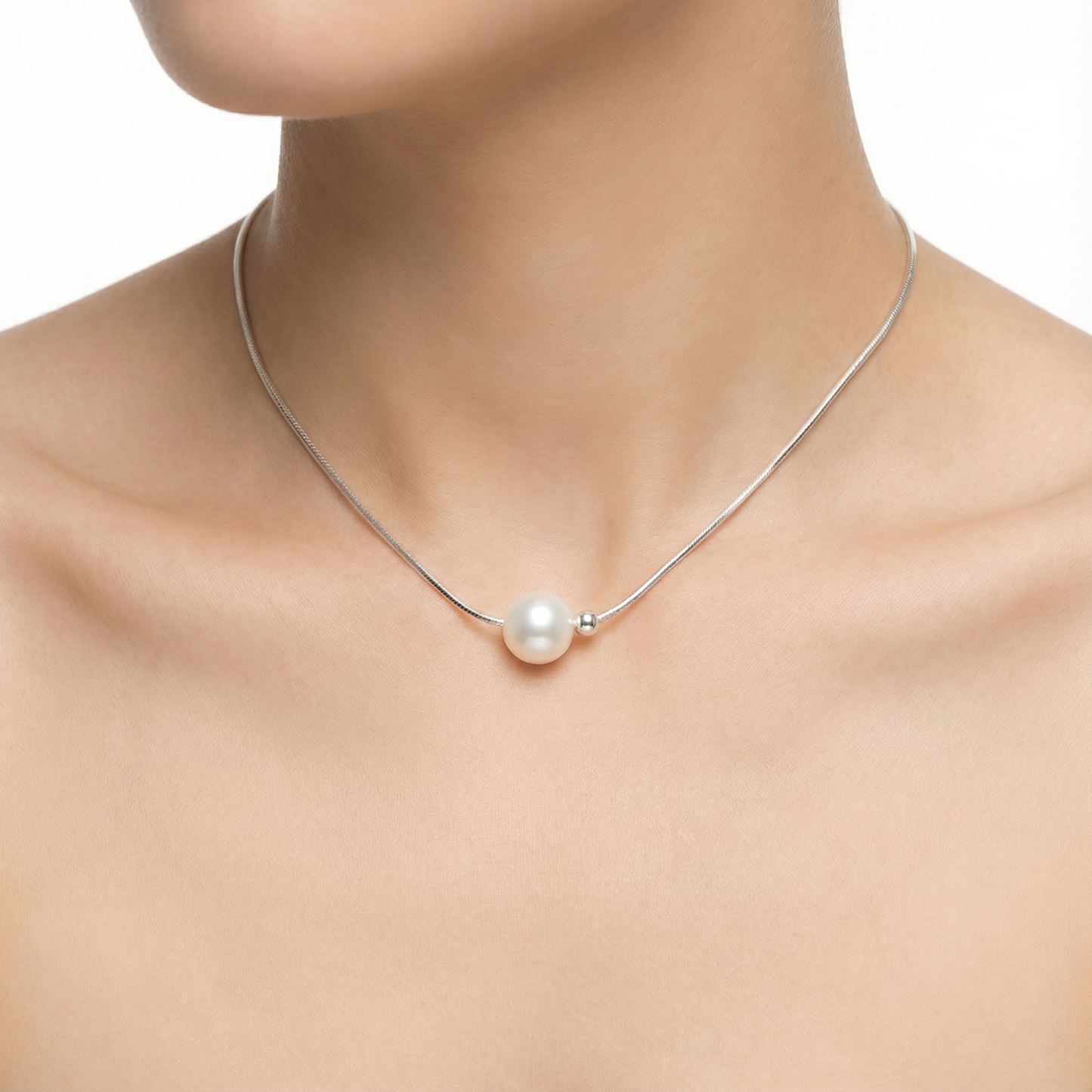 Crest Silver Necklace