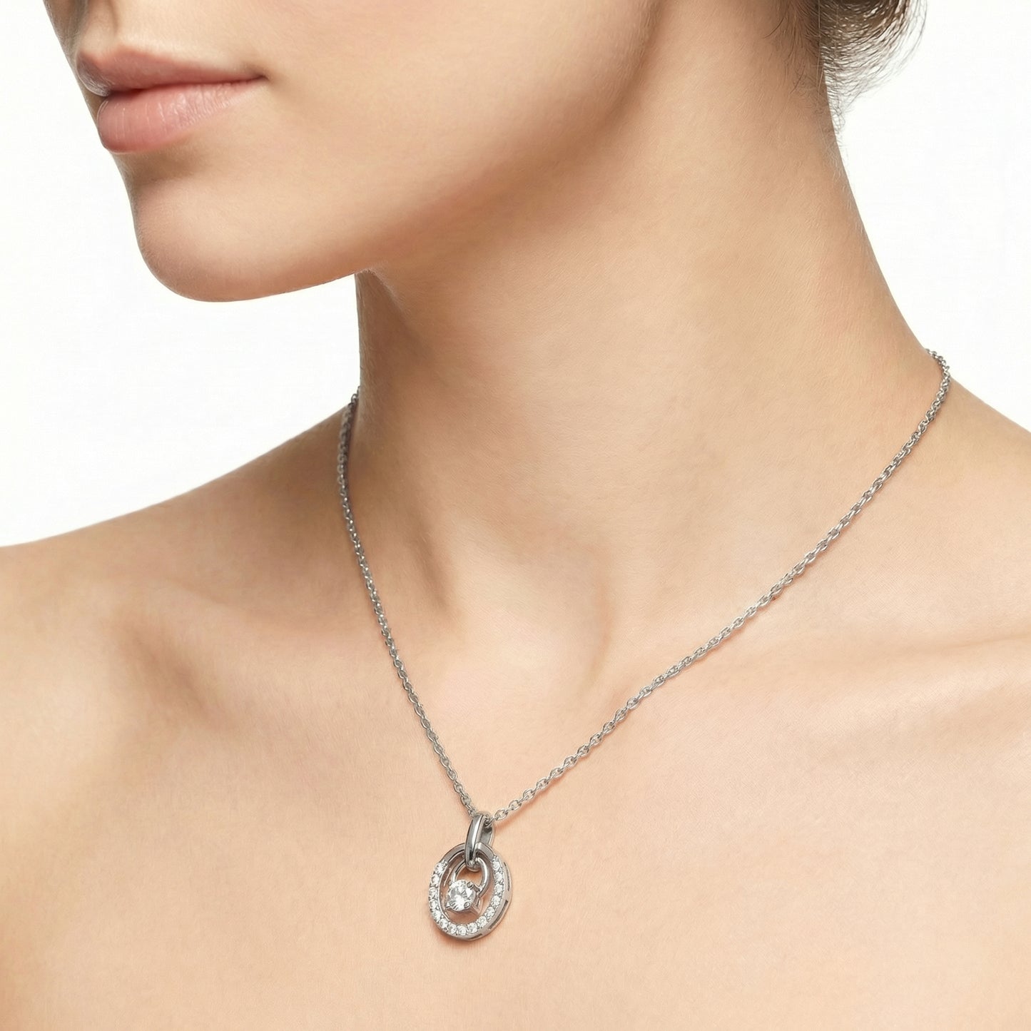 Lace Silver Necklace