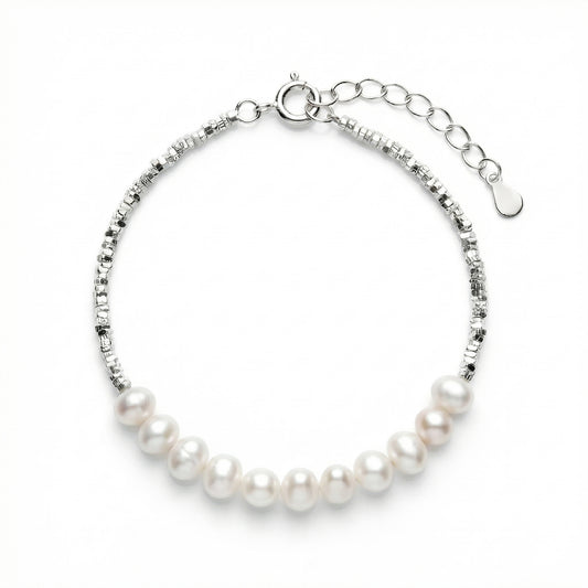Pearl Silver Bracelet