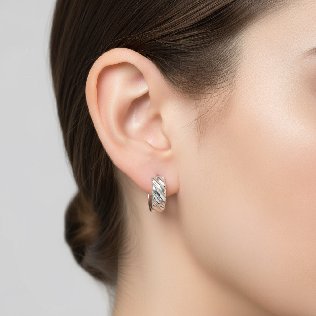 Petal Silver Earring