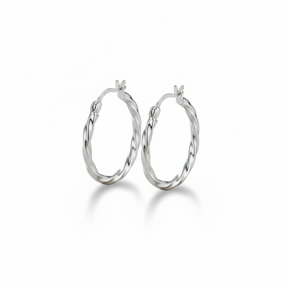 Chord Silver Earring