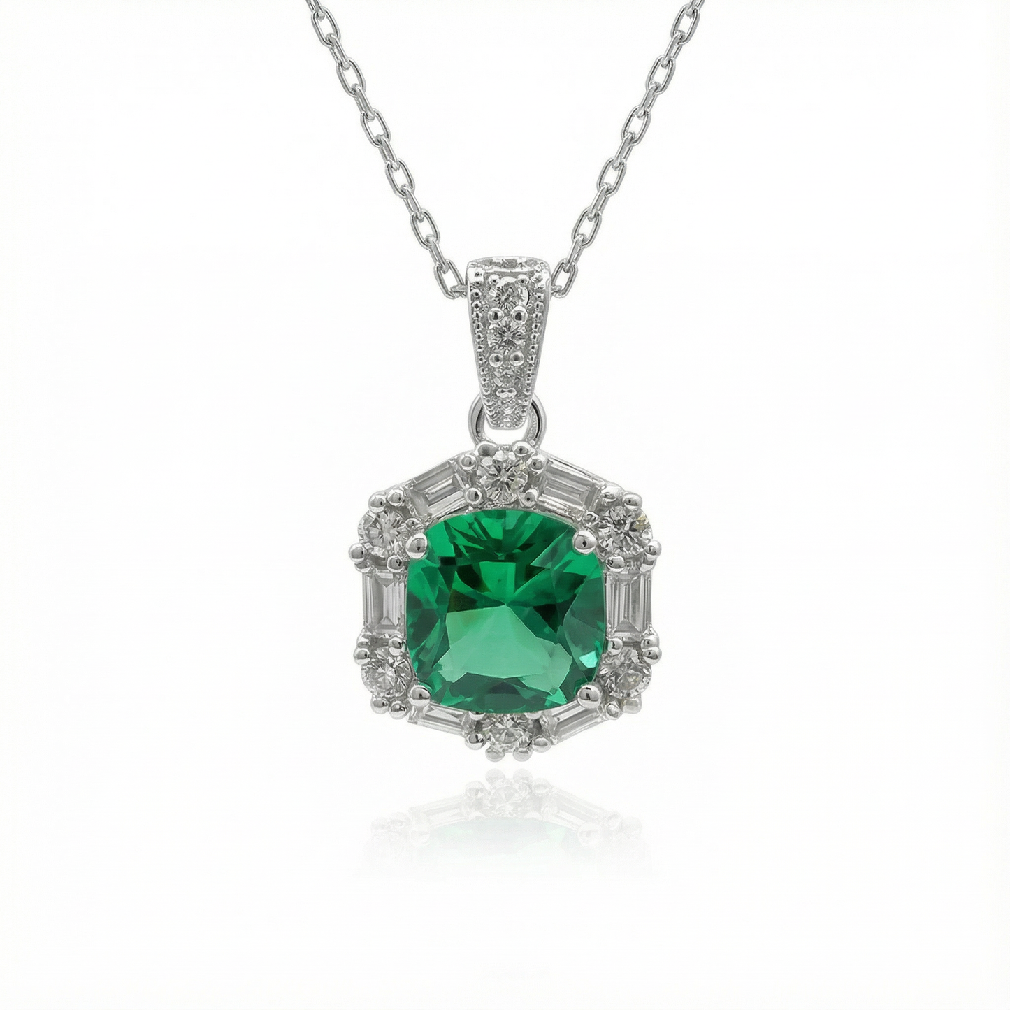 Collier Vert en argent 