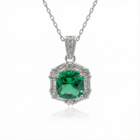 Collier Vert en argent 