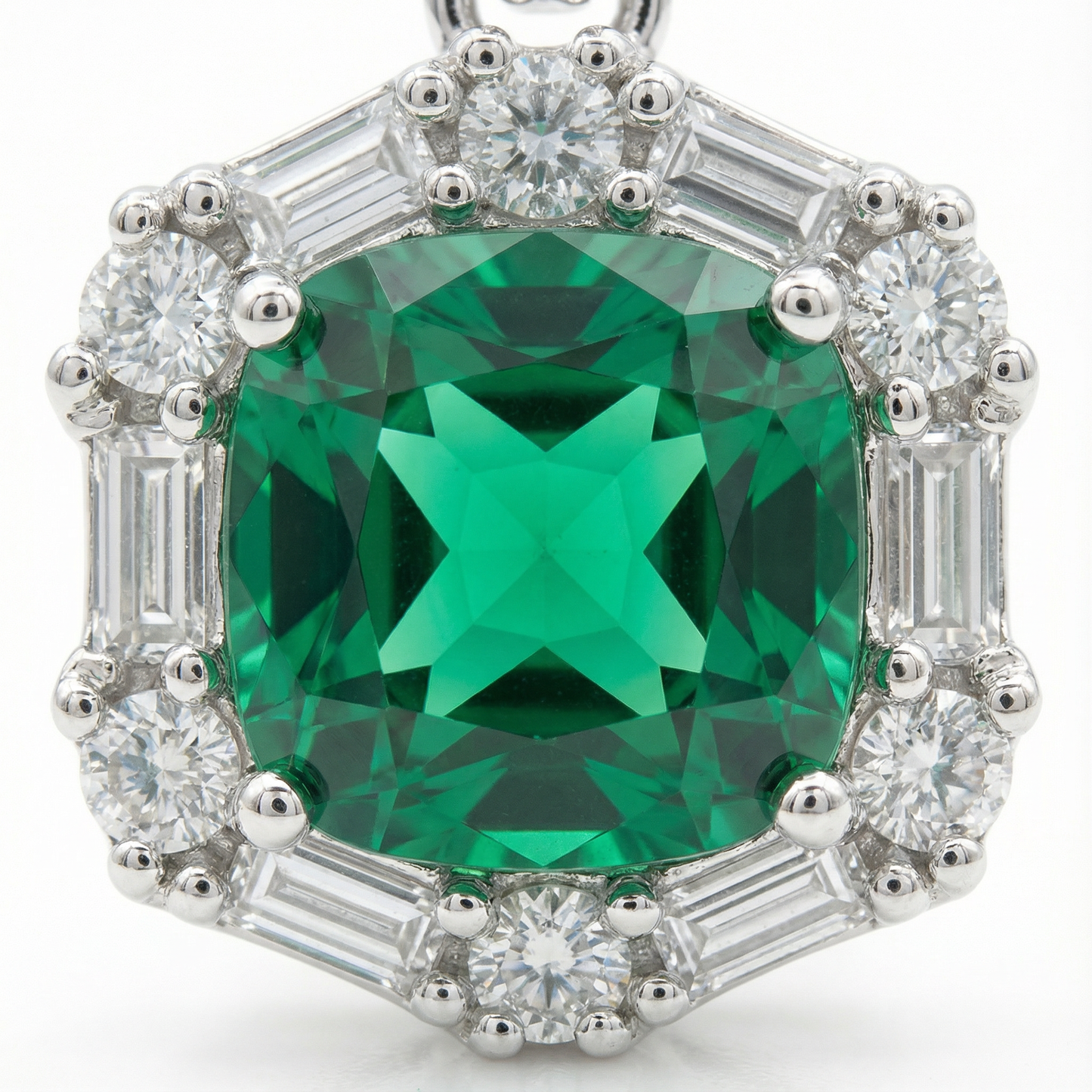 Collier Vert en argent 
