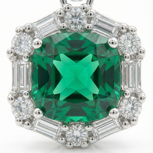 Collier Vert en argent 