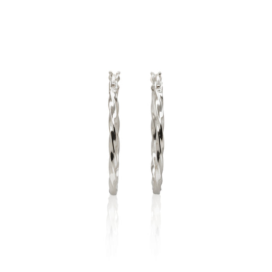 Chord Silver Earring