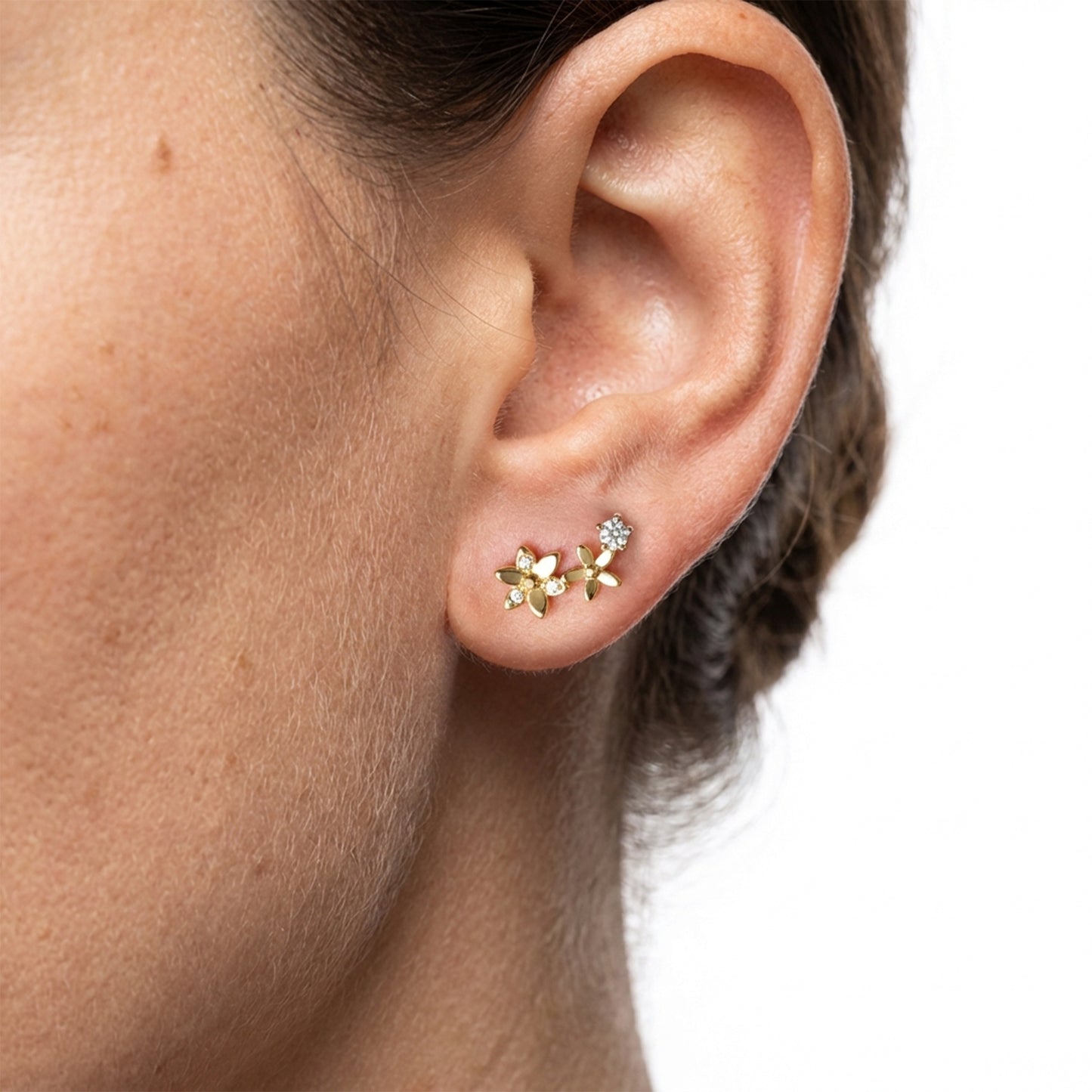 Boucle d'oreille Driftwood en argent