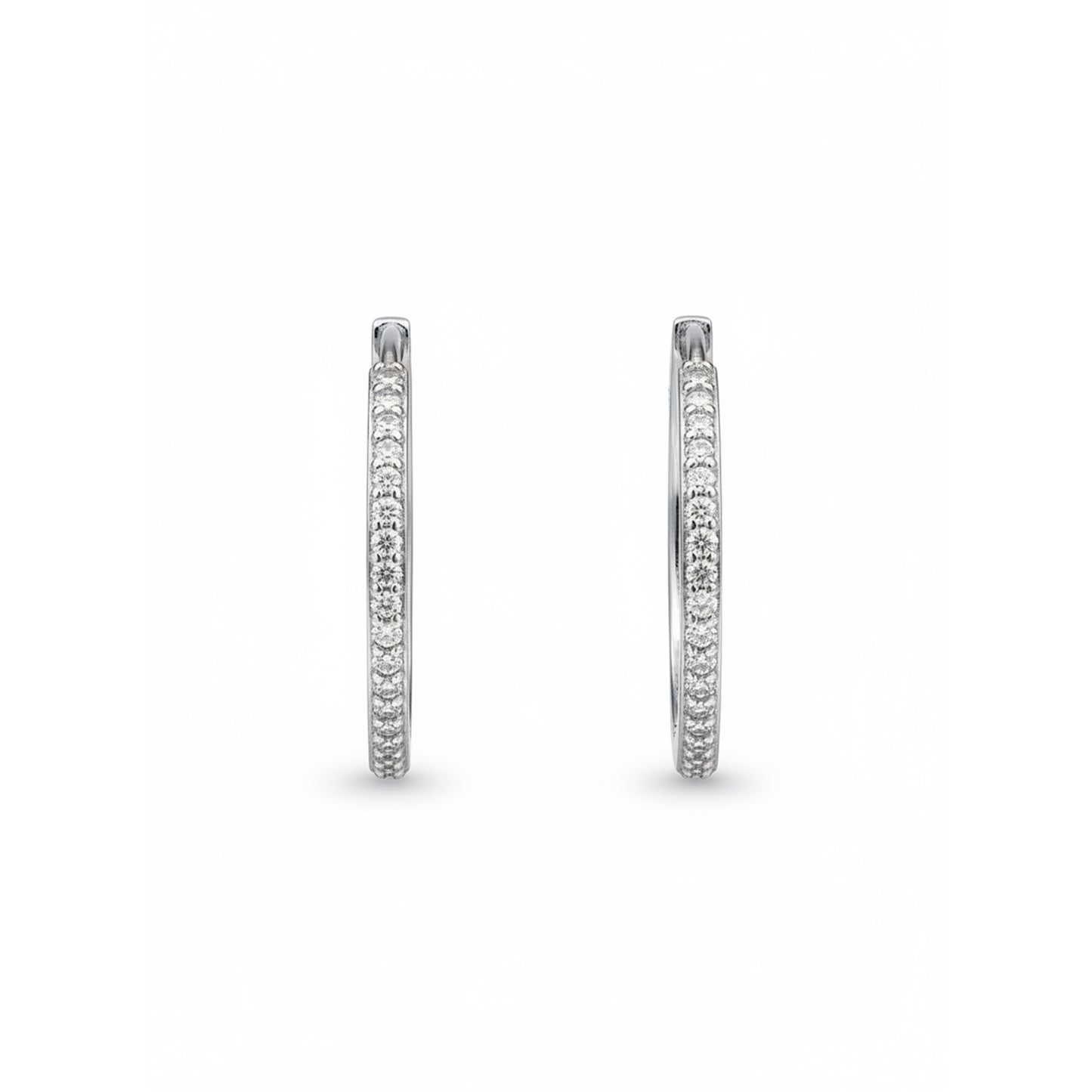 Boucles d'oreilles Geo en argent