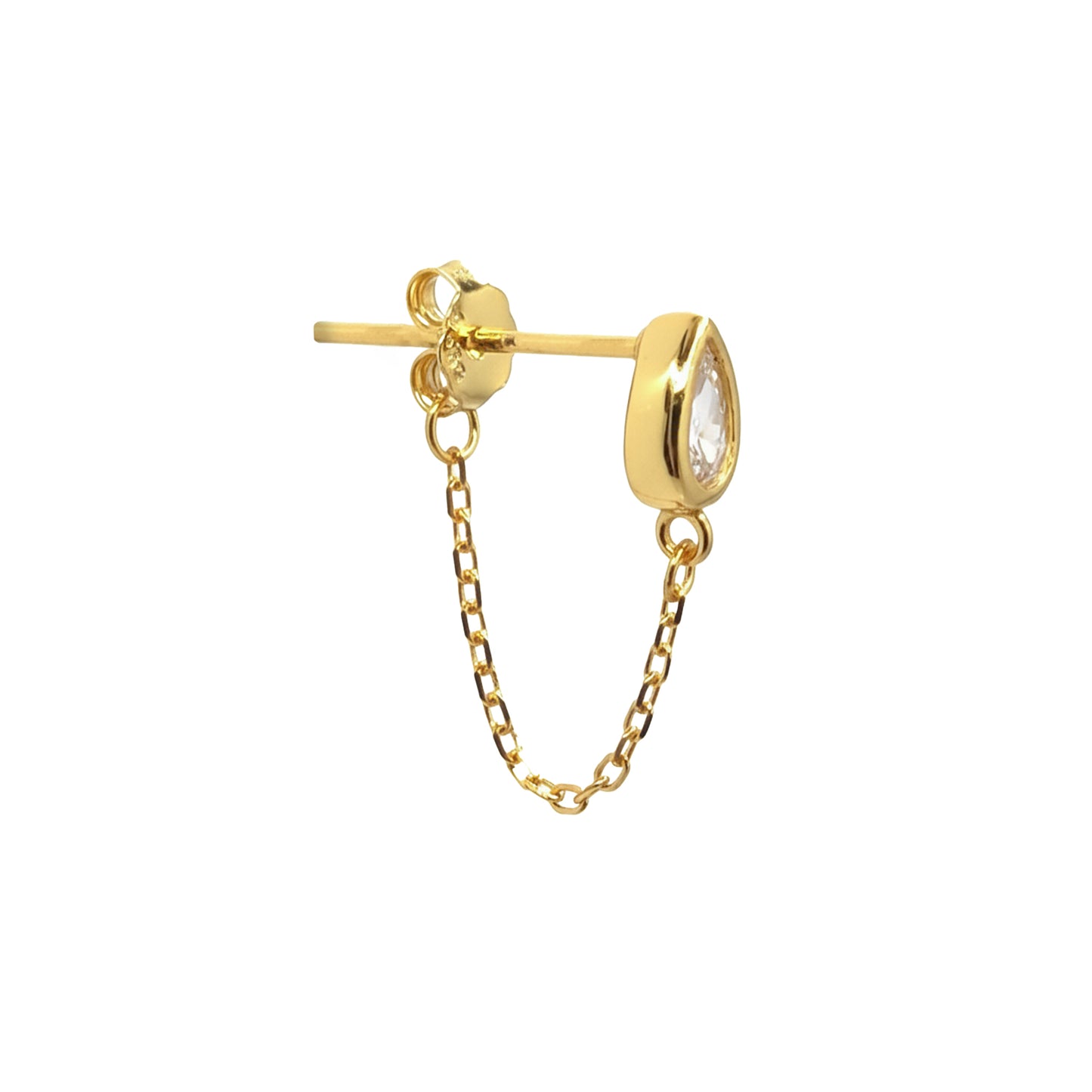 Boucle d'oreille Glamour en argent